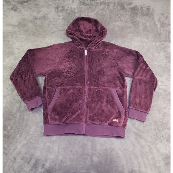 REI Other - Rei Co-op Sz XL Kids Full Zip Fleece Jacket Outdoor Hoodie Purple Mountain C1-18